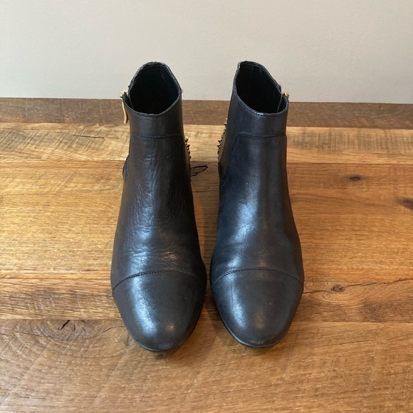 BCBG black bootie with gold stud details - Picture 2 of 5